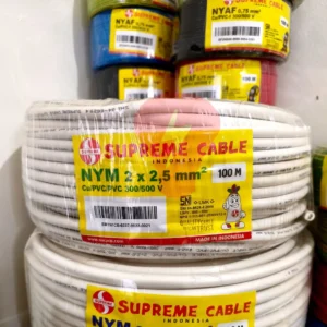 kabel nym 2x2.5mm supreme kabel listrik