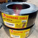 kabel nymhy 2x1.5mm black supreme kabel serabut hitam