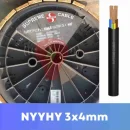Kabel NYYHY 3x4mm Supreme - Kabel Listrik Serabut