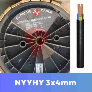 Kabel NYYHY 3x4mm Supreme - Kabel Listrik Serabut