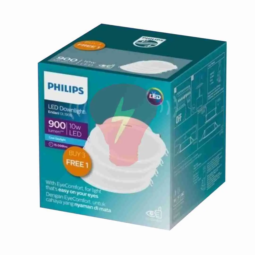 Lampu Philips Downlight Eridani DL190B 10W Pack