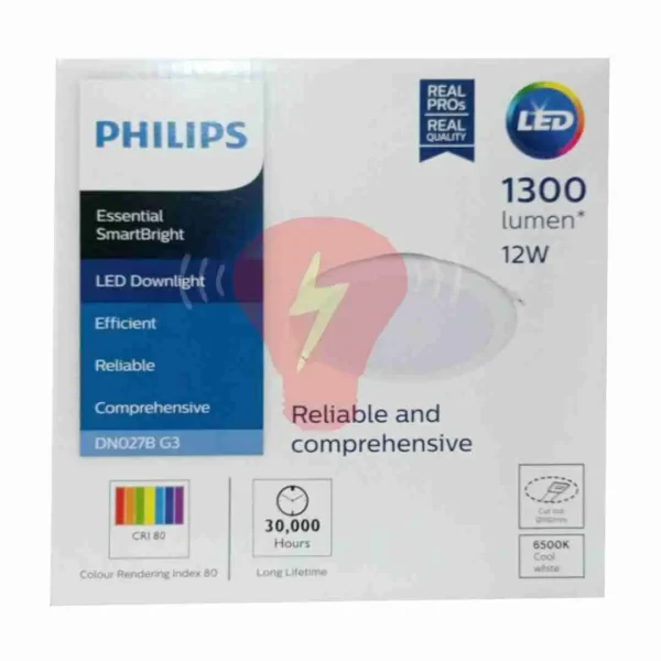 lampu philips downlight 12w dn027b philips