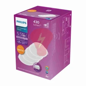 Lampu Philips Downlight 5.5W Pack - Meson D200 5.5W Beli 3 Gratis 1