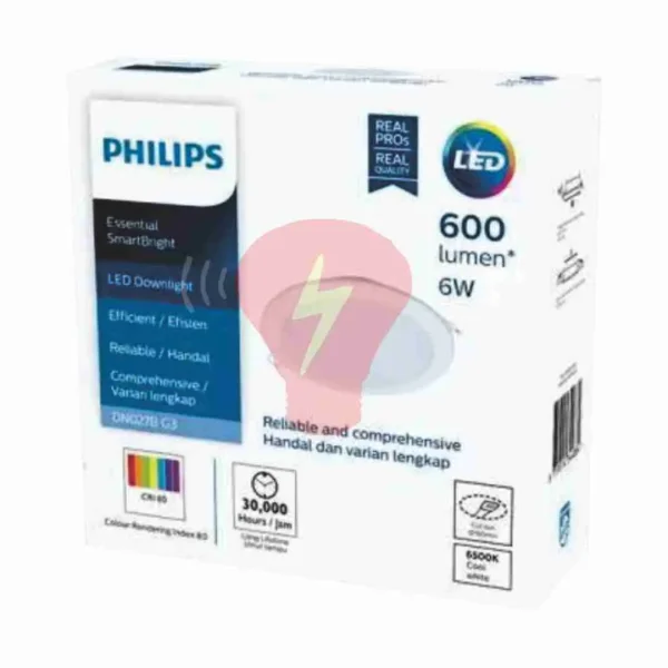 lampu philips downlight 6w dn027B philips