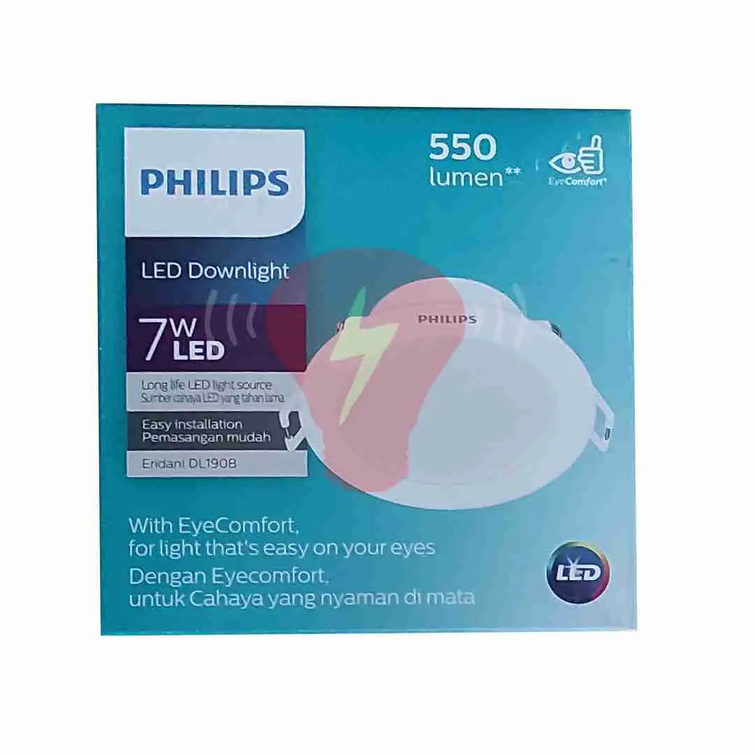 lampu philips downlight eridani 7W dl190b