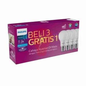 lampu led bulb 8w pack philips mycare