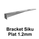 Braket Siku Tray Plat 1.2mm | Electro & Hotdip Galvanized