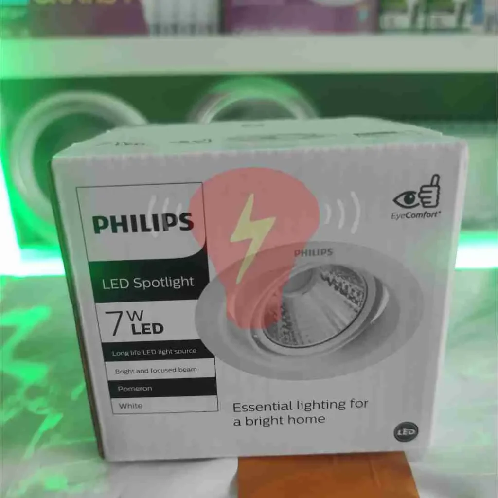 lampu philips led spotlight pomeron 7w philips