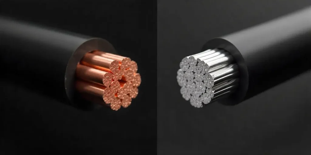 perbedaan konduktor kabel tembaga dan aluminium