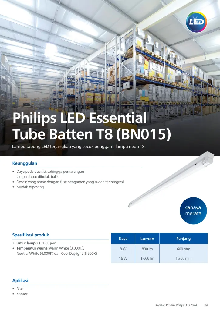 katalog lampu philips bn015c 1x16w